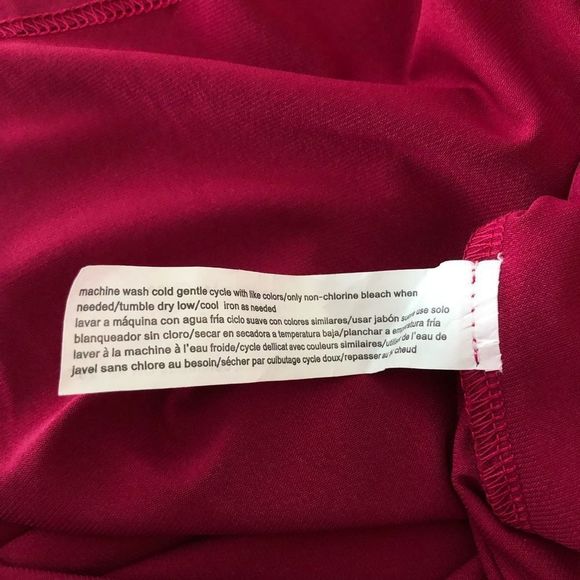 Eloquii Claret Open Neck Cutout Long Sleeve Button Front Dress NWT size 22 - Picture 11 of 13